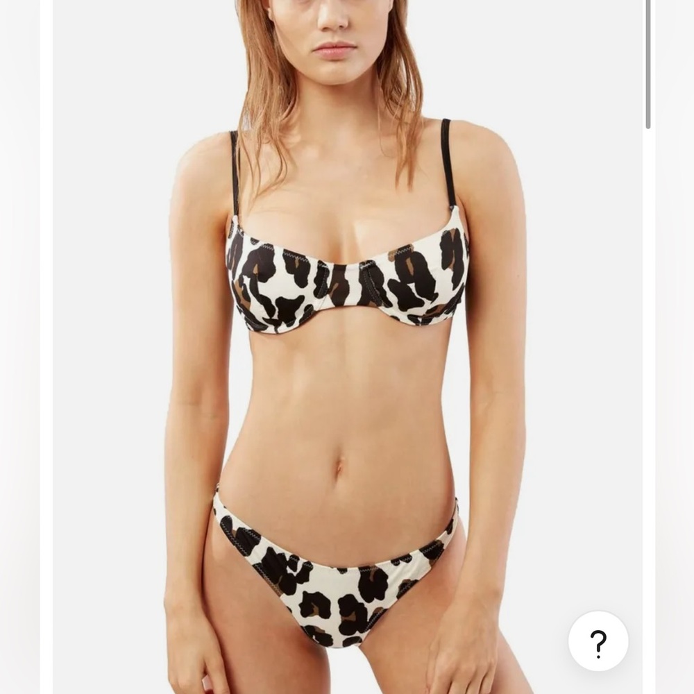 Solid & stripped swimsuit